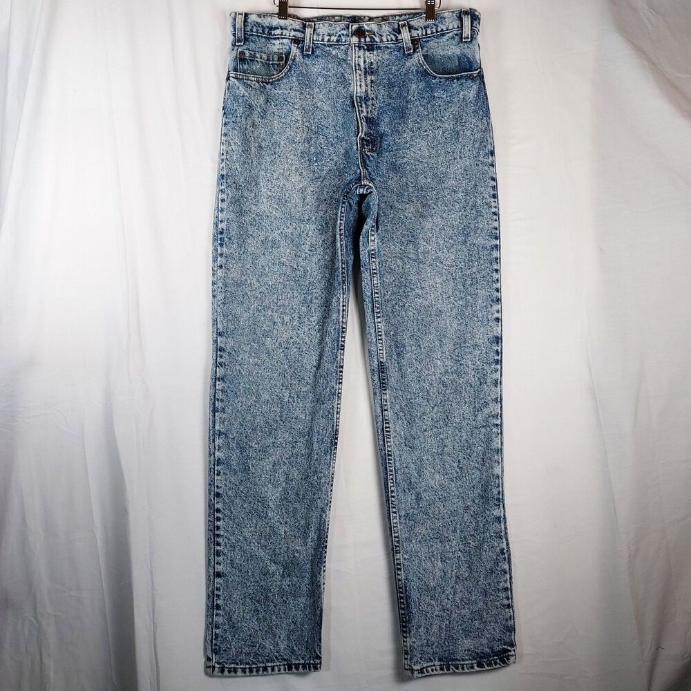 Vintage Levi’s 540 Acid Wash Jeans W38 L34 Men’s Denim USA Made 100% Cotton